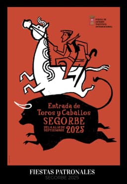Cartel de fiestas | Entrada de Toros y Caballos