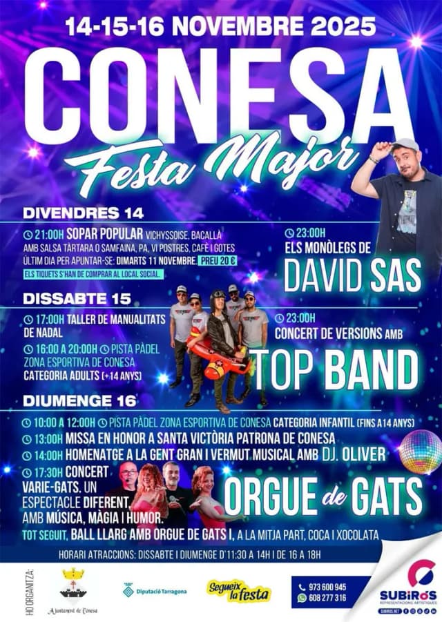 Cartel de fiestas | Conesa