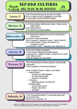 Cartel de fiestas | Semana Cultural