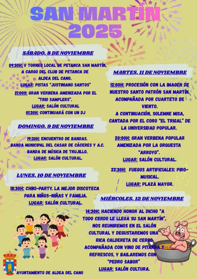 Cartel de fiestas | Aldea del Cano