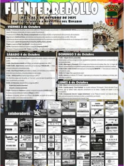 Cartel de fiestas | Fiestas en Honor a la Virgen del Rosario