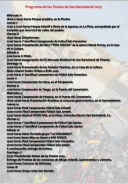 Cartel de fiestas | Fiestas de San Bartolo