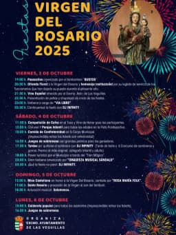 Cartel de fiestas | Fiestas en Honor a la Virgen del Rosario