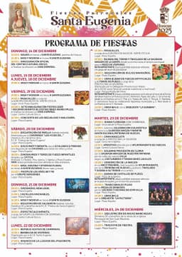 Cartel de fiestas | Fiestas de Santa Eugenia