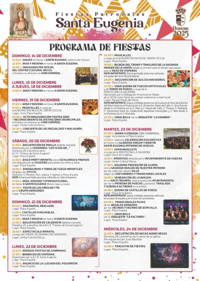 Cartel de fiestas | Huecas