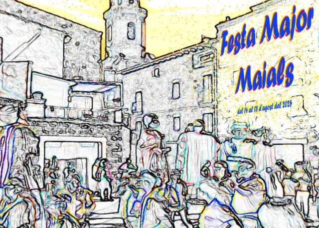 Cartel de fiestas | Maials