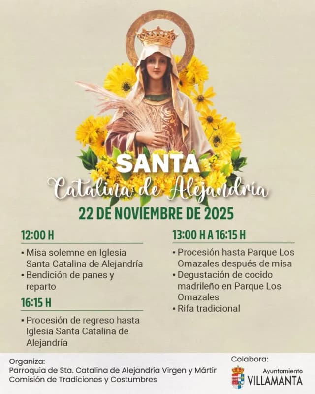 Cartel de las fiestas de Villamanta