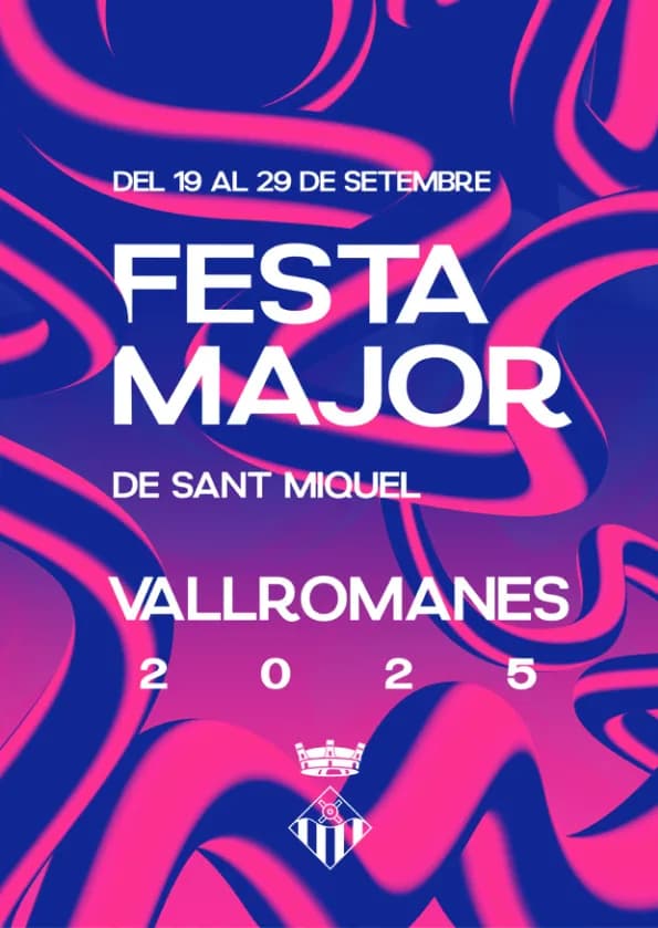 Cartel de las fiestas de Vallromanes