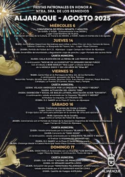 Cartel de fiestas | Fiestas Patronales en Honor a Nuestra Señora de los Remedios