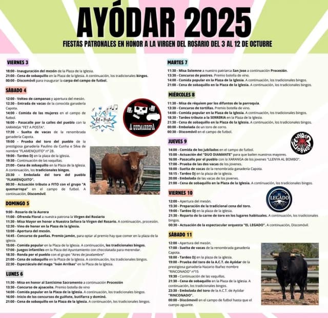 Cartel de fiestas | Ayódar