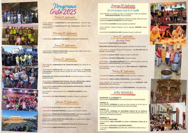 Cartel de fiestas | Orellana la Vieja