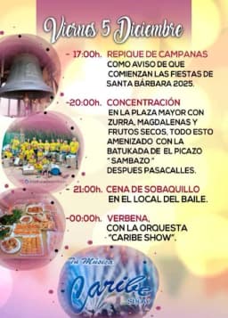 Cartel de fiestas | Fiestas de Santa Bárbara