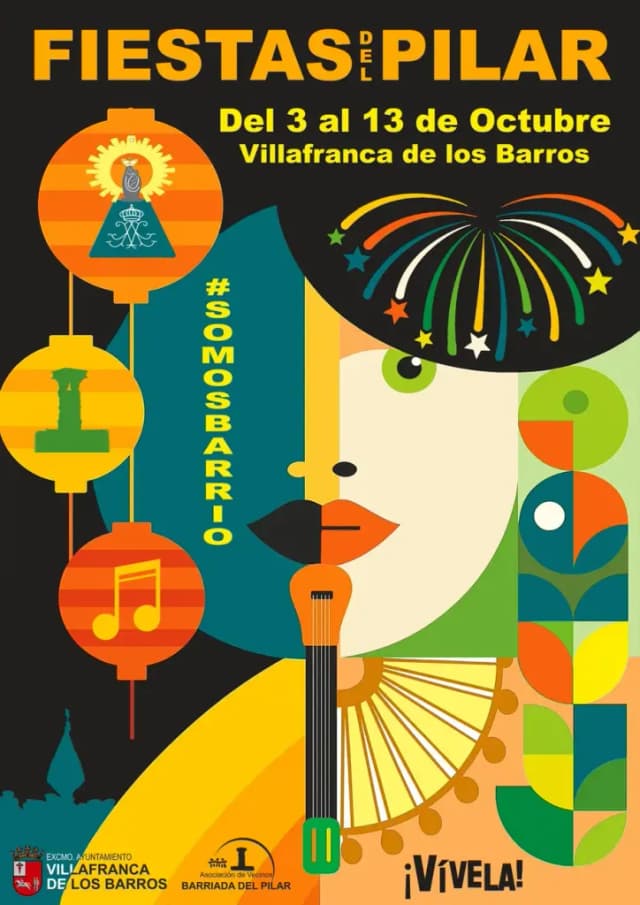 Cartel de las fiestas de Villafranca de los Barros