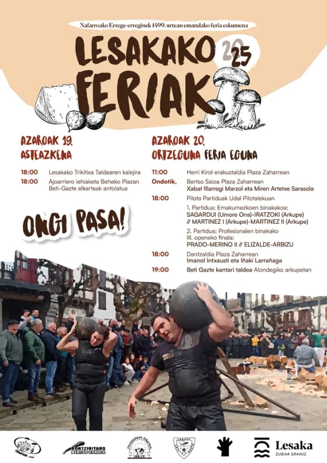 Cartel de fiestas | Lesaka