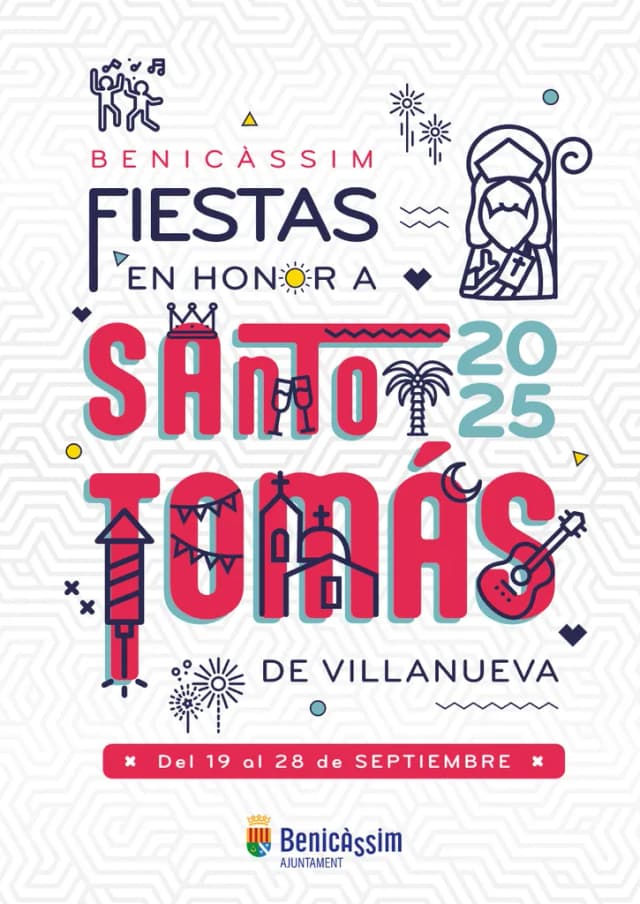 Cartel de las fiestas de Benicàssim/Benicasim