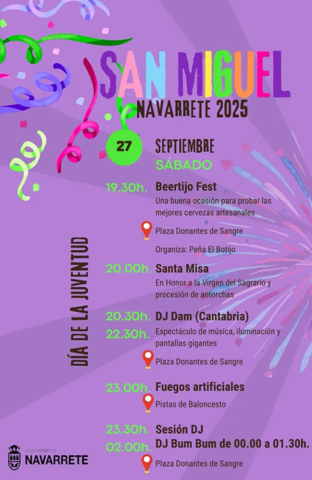 Cartel de las fiestas de Navarrete