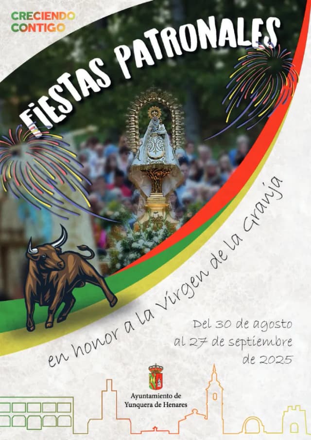 Cartel de las fiestas de Yunquera de Henares