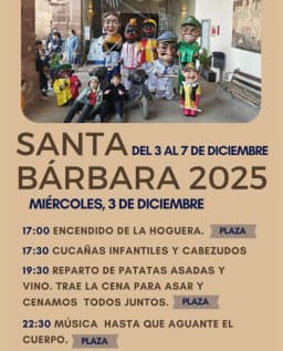 Cartel de fiestas | Fiestas de Santa Bárbara