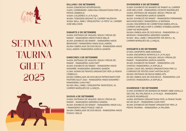 Cartel de fiestas | Gilet