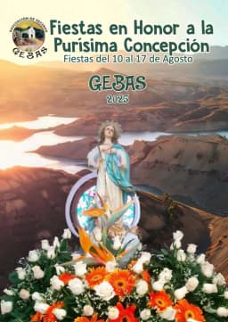 Cartel de fiestas | Fiestas Patronales en honor a la Purísima Concepción