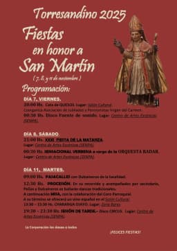 Cartel de fiestas | Fiestas en Honor a San Martín
