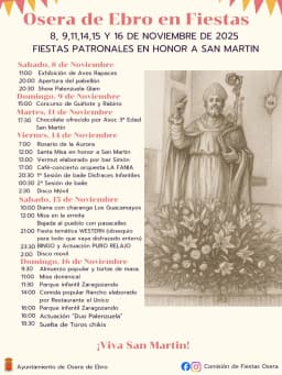 Cartel de fiestas | Fiestas de San Martín