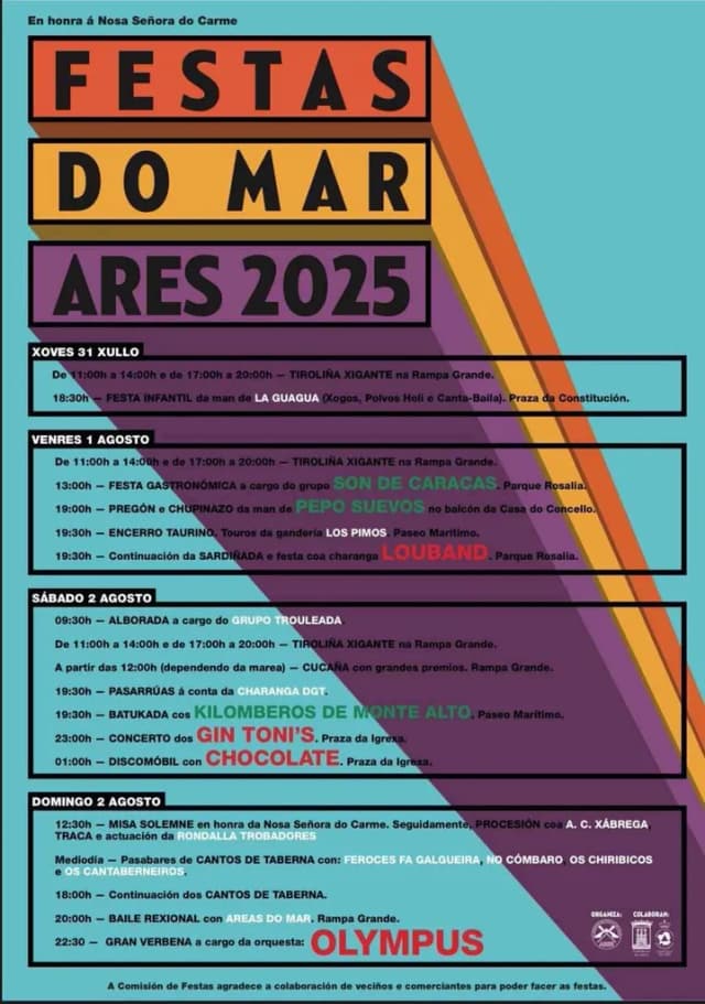 Cartel de fiestas | Festas do Mar