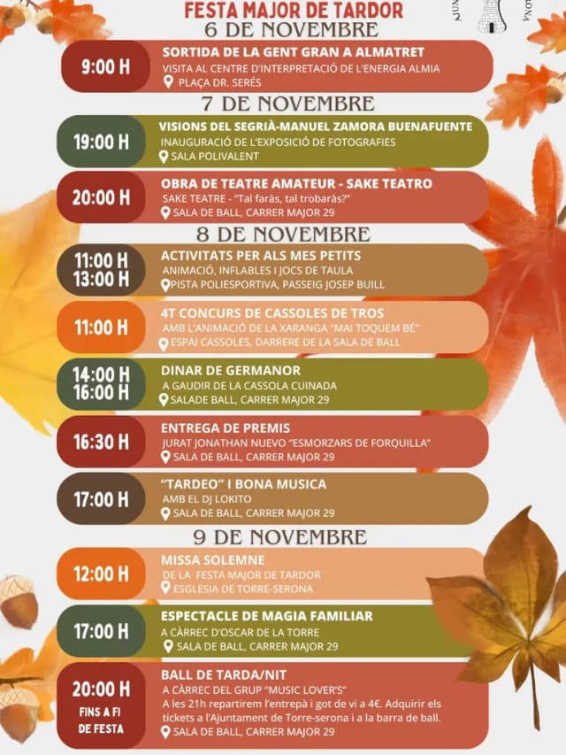 Cartel de fiestas | Torre-Serona