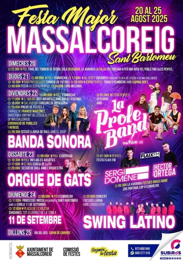 Cartel de fiestas | Massalcoreig