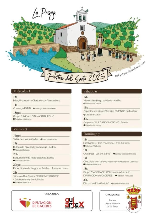 Cartel de las fiestas de La Pesga