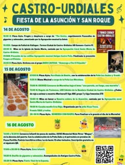 Cartel de fiestas | Fiesta de la Asunción y San Roque