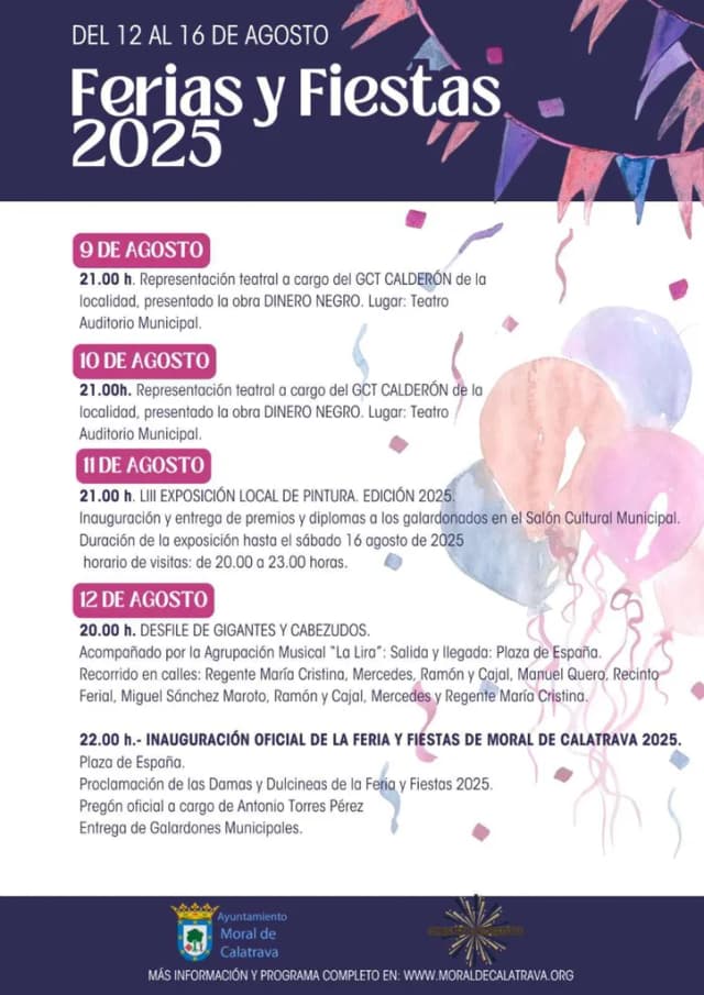 Cartel de fiestas | Moral de Calatrava