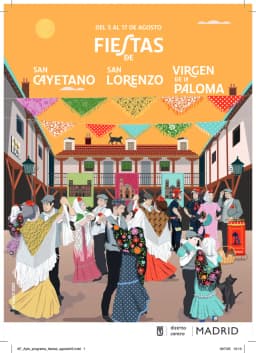 Cartel de fiestas | San Cayetano, San Lorenzo y Virgen de la Paloma