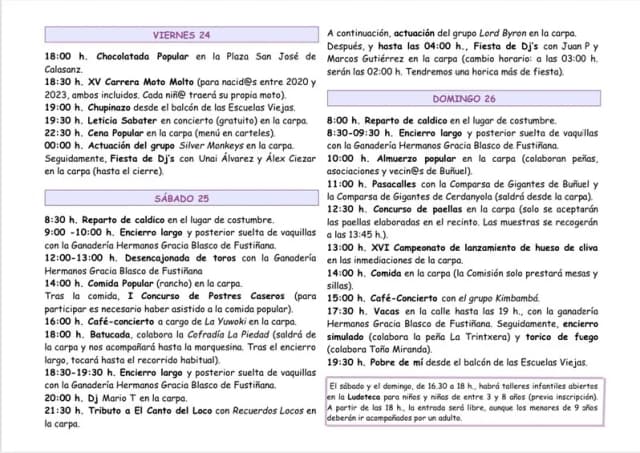 Cartel de fiestas | Buñuel