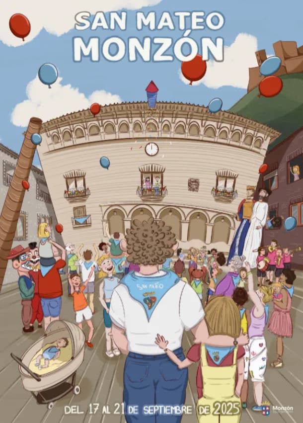 Cartel de las fiestas de Monzón